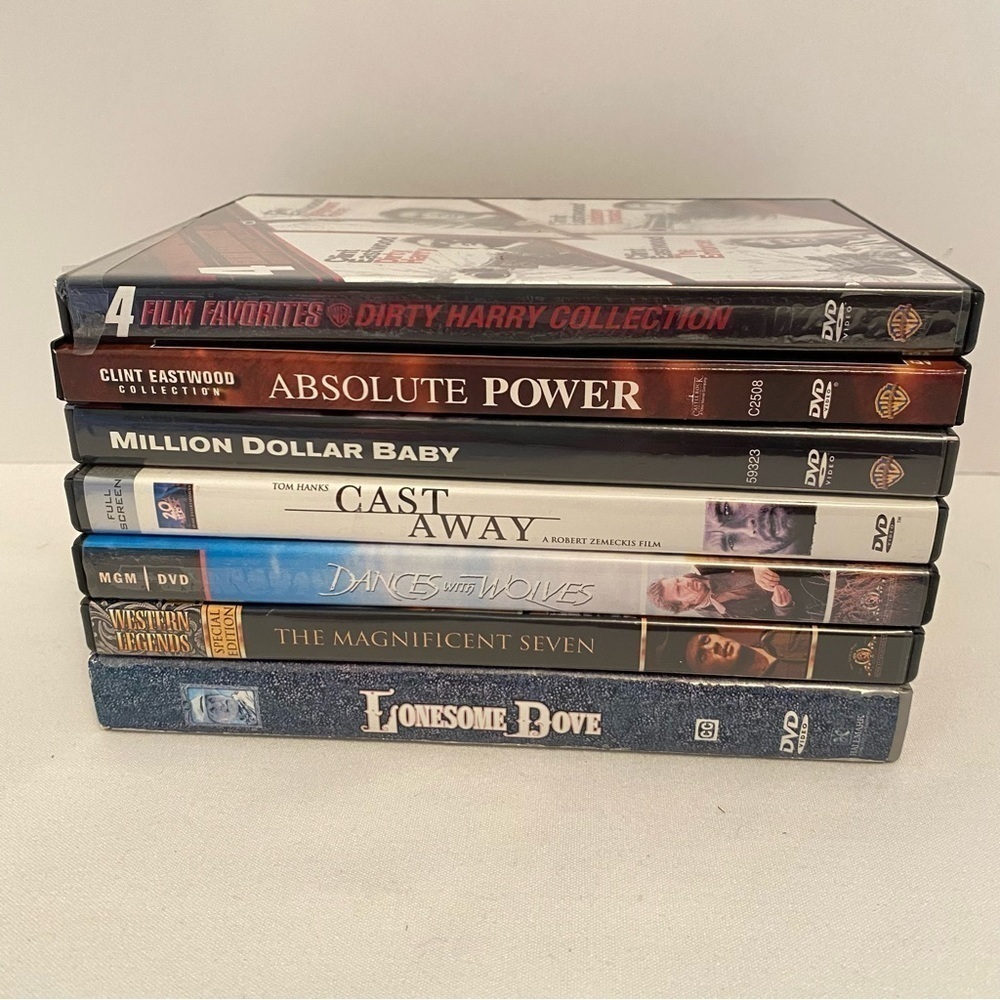 Adventure/ Western/ Clint Eastwood/ Tom Hanks/ Movie Bundle of 7 DVDs